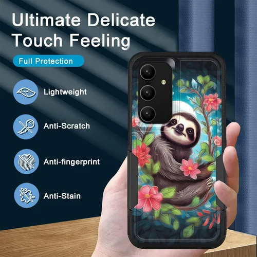 Vista 669 de Funda para Galaxy A14 5G, resistente de doble capa híbrida de policarbonato duro, goma suave, a prueba de golpes, funda protectora resistente