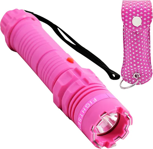 Vista 9 de Fightsense Spray de pimienta y pistola aturdidora 2 en 1 con linterna, kit de defensa personal, recargable, 0.5 onzas líquidas