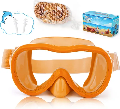 Vista 16 de iGym Gafas de natación para niños, máscara de buceo, máscara de buceo, gafas de natación con cubierta de nariz y correas elásticas cubierta y bolsa
