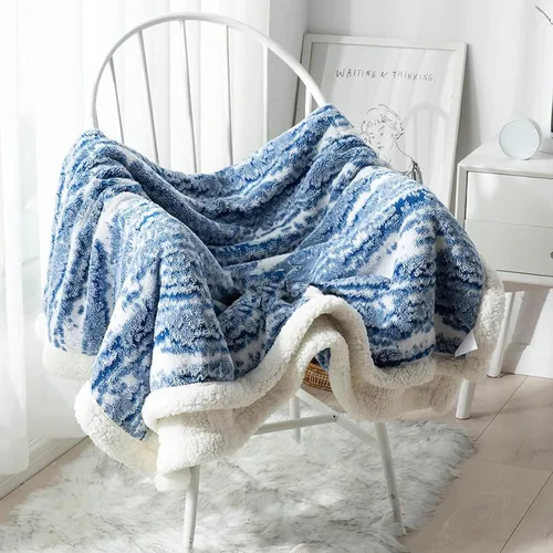 Vista 8 de LGYKUMEG Manta Sherpa para sofá y cama, manta Sherpa reversible de 2 capas negra, mullida, acogedora y cálida, manta de microfibra sólida de 40 x 59