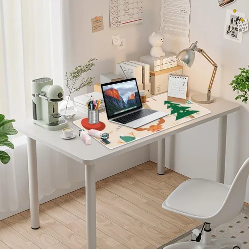 Vista 7 de Nostalgic Christmas Mouse Pad Large Gaming Keyboard with Non- Slip Rubber Base Smooth Face Large Desk Mats Computer Desk Mat Mens Accessories for