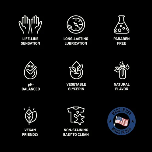 Vista 5 de XESSO Lubricante a base de agua de 8.3 onzas líquidas, totalmente natural e hipoalergénico sin glicerina ni parabenos, pH equilibrado, gel de masaje