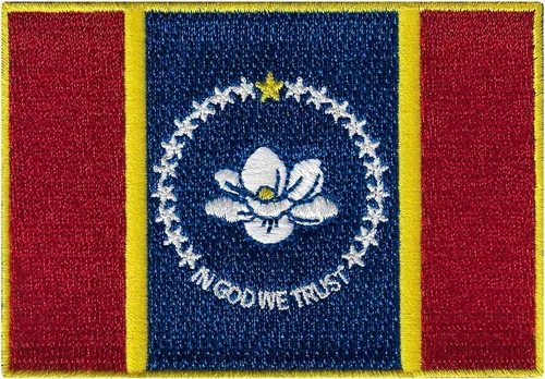 Vista 20 de Parche Bordado de la Bandera del Estado de Minnesota, Emblema MN, Planchado, Versión 2024