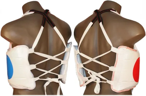 Vista 4 de Pine Tree Juego completo de equipo de combate de artes marciales de tela con bolsa, casco rojo pequeño, otros engranajes para niños