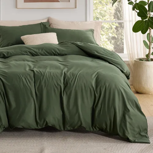 Vista 57 de Bedsure - Juego de funda de edredón tamaño individual/individual XL - Juego de ropa de cama suave de microfibra cepillada doble para niños