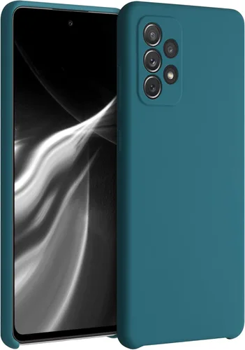 Vista 228 de kwmobile Funda compatible con Samsung Galaxy A32 5G - Funda de teléfono de silicona TPU con acabado suave - Negro mate