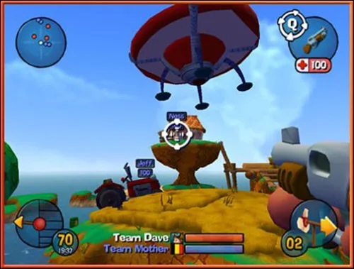 Vista 12 de Worms 3D - GameCube