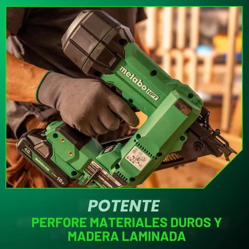Vista 6 de Metabo HPT Kit de Clavadora de Marcos Inalámbrica MultiVolt de 18V de 30° con Cinta de Papel, Clavadora de Marcos de 3-1/2", Herramienta Eléctrica