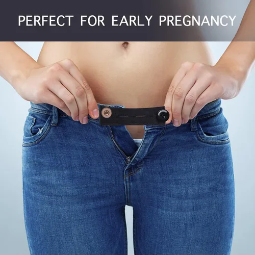 Vista 7 de Extensores de cintura elásticos, ampliadores de cintura ajustables para hombres y mujeres, extensor de botón de pantalones de mezclilla (B6)
