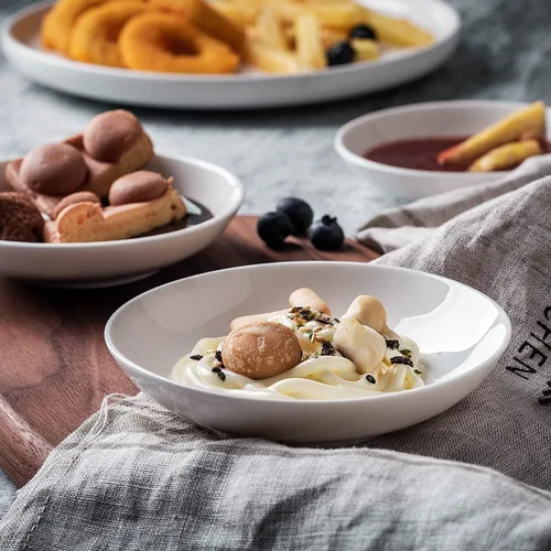 Vista 4 de UIBFCWN Paquete de 5 platos de salsa de soja, cuencos de cerámica de 3 onzas, cuencos pequeños de 4 pulgadas, mini cuencos para servir guarniciones