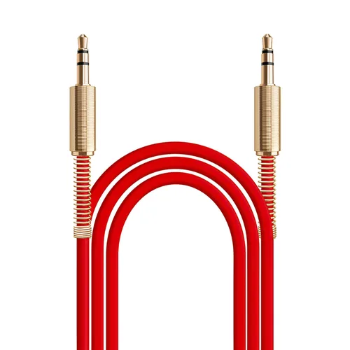 Vista 9 de JacobsParts Paquete de 2 cables auxiliares de 0.138 in 1/8 pulgadas macho a macho estéreo cable de audio auxiliar (negro)