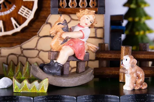 Vista 7 de Cuckoo Palace Reloj Cuco Deer Park Mill Station Chalet-Style 13.0 in Cuarzo Movimiento