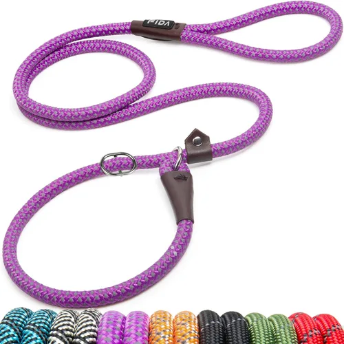 Vista 27 de Fida - Correa antideslizante duradera, correa resistente de presilla de 6 pies x 1/2 pulgada, cómoda correa de entrenamiento para perros grandes