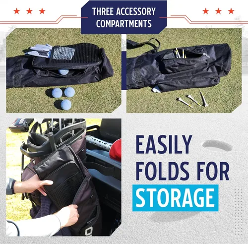 Vista 2 de Murray Sporting Goods Bolsa de golf para el domingo Bolsa de golf negra ligera de viaje con correa acolchada para el hombro para práctica de campo