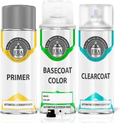 Vista 15 de ERA Paints L041/A1/741/9010 - Pintura en aerosol de retoque automotriz para PORSCHE Exact Match - Kit esencial de 2 K