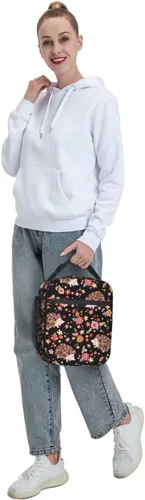 Vista 35 de Bolsa de almuerzo con joystick de juego verde, bolsa de almuerzo aislada, contenedor de comida para escuela, trabajo, picnic, viajes