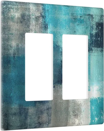 Vista 72 de Cubiertas de Placas de Pared Dúplex Individual con Sol Minimalista Moderno de Palabras Inspiradoras Abstractas Boho, Cubierta de Interruptor de Luz