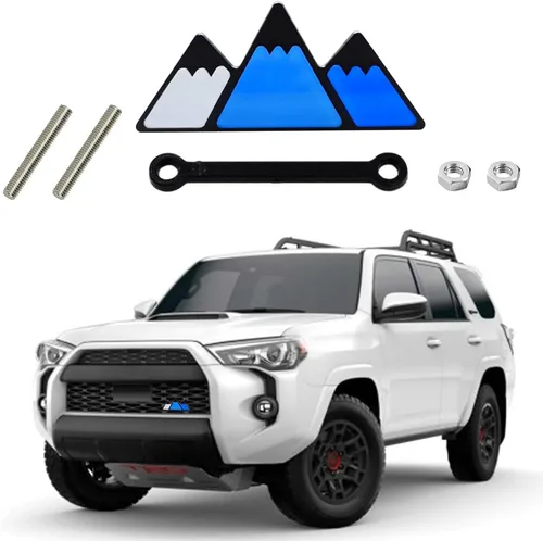 Mingxuan Store MingxuanStore - Emblema de rejilla tricolor para Tacoma 4Runner Tundra Sequoia Rav4 Highlander Accesorios de decoración