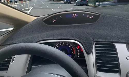 Vista 10 de Cubierta de salpicadero personalizada para Honda Civic 2001, 2002, 2003, 2004, 2005, protector de alfombra F110