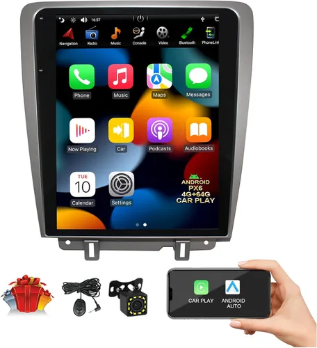 Vista 8 de CUSP Radio estéreo de coche GPS para Ford Mustang 2010-2014 coche multimedia 12.1 pulgadas IPS 2K HD pantalla Android 2G+32G con auto radio audio