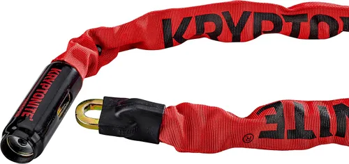 Vista 3 de Kryptonite Keeper 785 Cerradura de cadena para bicicleta, 2.8 pies de largo, cerradura de cadena para bicicleta antirrobo resistente con llaves