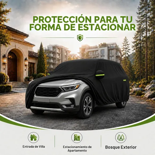 Vista 7 de Waterproof Cover for Jeep Wrangler 2-Door with Driver Door Zipper Negro
