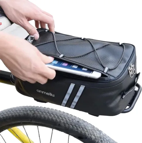 Bolsa para portabicicletas, bolsas para bicicletas para bicicletas, portaequipajes, bolsa de maletero para asiento trasero, bolsa de almacenamiento