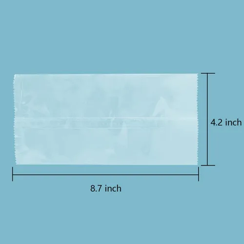 Vista 2 de Bolsas de paletas de hielo, bolsas gruesas de helado congelado, bolsas de plástico de 8.6 x 4.3 pulgadas, 200 piezas