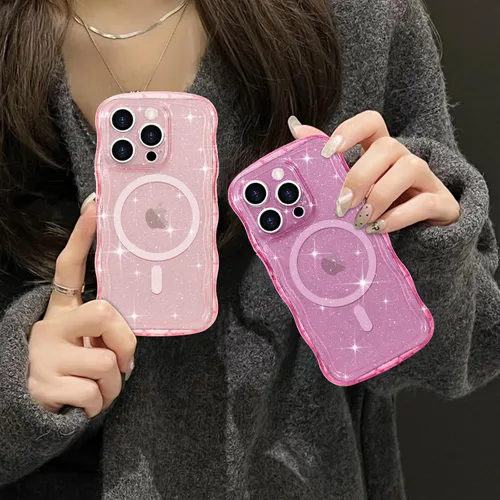 Vista 74 de Pepmune Funda magnética para iPhone 17 Pro Max, color rosa
