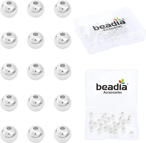 Vista 23 de BEADIA - Cuentas espaciadoras redondas bañadas en oro de 14 quilates, 2 mm, 600 piezas para hacer joyas sin decoloración