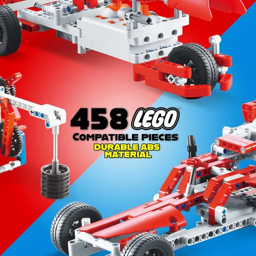 Vista 4 de Qmecha 16 in 1 Remote Control STEM Building Blocks RC Robot - 458 PCS RC Car Kit - Kids Toys Age 6-12 - Perfect Educational Toy Gift for Kids