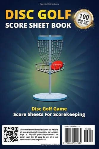 Vista 2 de Disc Golf Score Sheet Book 100 Score Sheets For Scorekeeping Elegant Disc Golf Game Record Keeper Book