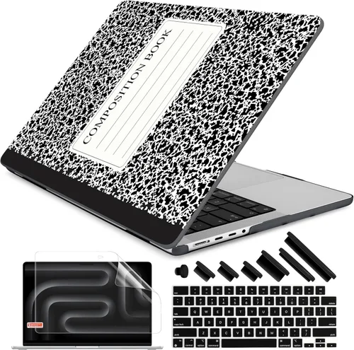 Vista 22 de DONGKE Funda para M5 MacBook Pro de 14 pulgadas 2025 2024-2021 M4 M3 M2 M1, cubierta de carcasa dura de plástico compatible con A3434 A3112 A3401