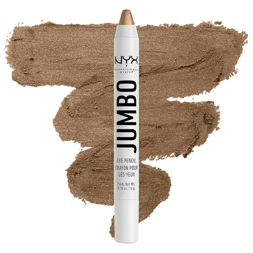 Vista 15 de NYX PROFESSIONAL MAKEUP Lápiz de Ojos Jumbo, Barra de Sombra de Ojos Mezclable y Lápiz Delineador - Black Bean (Negro)