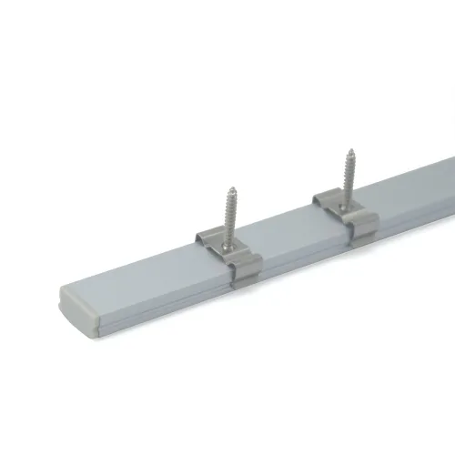 Vista 5 de hunhun Paquete de 10 canales de aluminio LED en forma de U de 6.6 pies con cubierta lechosa, tapas de extremo y clips de montaje, perfil de aluminio
