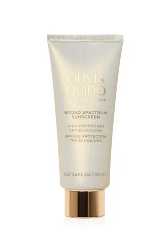 OLIVIA QUIDO Clinical Skincare Protector solar de amplio espectro SPF 50 con células madre lilas | Protección antienvejecimiento de la piel contra