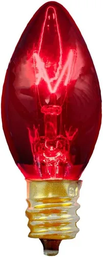 Vista 9 de EST. LEE DISPLAY L D 1902 Bombillas C7 para el 4 de julio, luces de Navidad multicolor transparentes, bombillas de repuesto rojas, blancas y azules