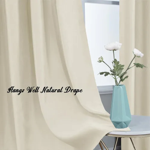 Vista 4 de Cortinas opacas extralargas – Cortinas de sala de estar de 2 pisos de altura – Cortinas altas para techo alto o ventana larga – 144 156 168 192 204