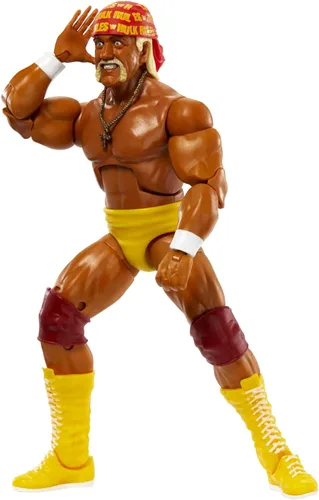 Vista 4 de Mattel Hulk Hogan Elite Collection Figura de acción, 6 pulgadas, regalo coleccionable para fanáticos a partir de 8 años