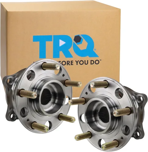 Vista 187 de TRQ Par de conjunto de cubo de cojinete de rueda delantera izquierda derecha, 2 piezas compatible con Lexus GX460 2003-2009 GX470 2003-2023 Toyota