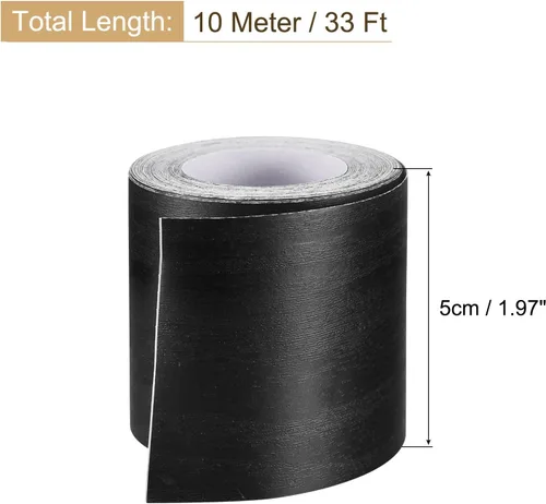 Vista 2 de uxcell Cinta de grano de madera, 1.97 pulgadas x 33 pies, adhesivo autoadhesivo para pared, esquina, mesa, puerta, sofá, muebles, decoración