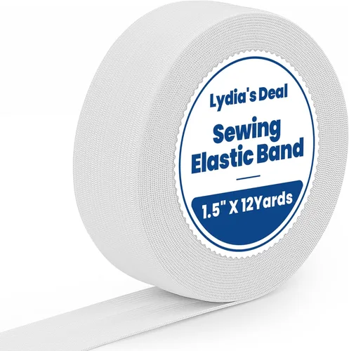 Vista 11 de Lydia's Deal Cordón elástico de 1/8 de pulgada (3mm) x 50 yardas, cuerda elástica, bandas elásticas para tejer, costura, manualidades, bricolaje