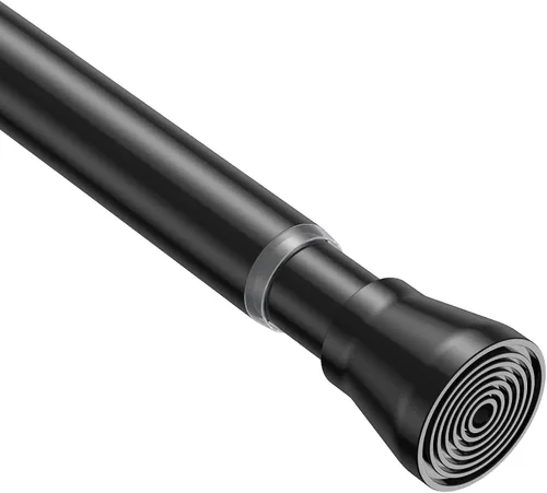 Vista 12 de Pack de 2 cortineros con resorte de tensión de 8 a 12.5 pulgadas, cortineros mini DIY sin necesidad de perforación para ventanas delgadas, armarios