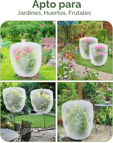 Vista 3 de Red de pájaros para protección de jardín - Juego de 4 redes de jardín con cordón, barrera de plagas, 3.3 pies x 2.7 pies, red de mosquitos, cubierta