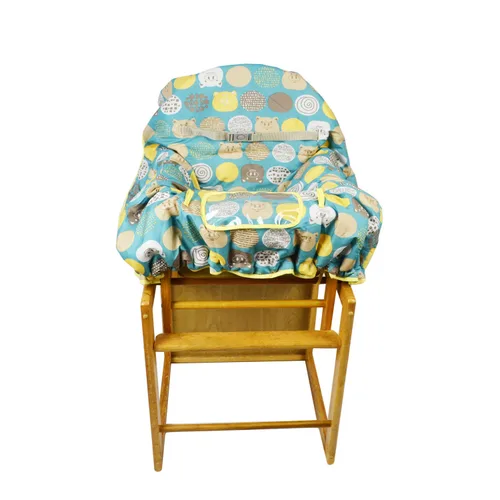 Vista 5 de Fundas para carrito de compras para bebé, niña, funda para silla alta para niño, cubierta para carrito de comestibles (Polka Cute)