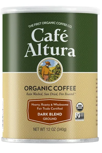 Vista 18 de Café Altura, Colombia, tostado oscuro, orgánico, café en grano entero, bolsa de 10 onzas