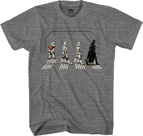 Vista 2 de Star Wars Death Star Road Stormtrooper Crossing Camiseta para hombre