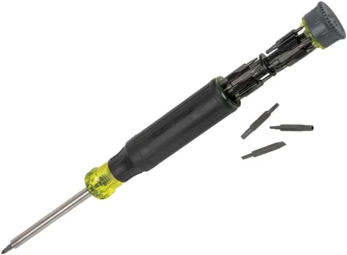Klein Tools 32328 - Destornillador de precisión, destornillador multibroca 27 en 1, puntas para reparación de productos Apple, imán de tierras