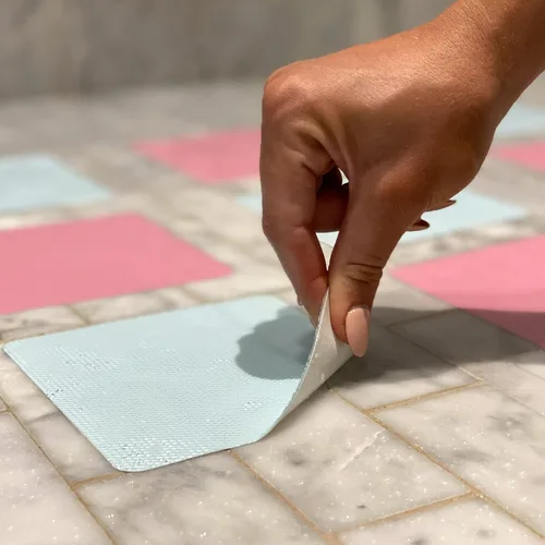 Vista 7 de Kahuna Grip Bañera y ducha - Pisadas de tracción antideslizantes circulares de 4 pulgadas (morado)