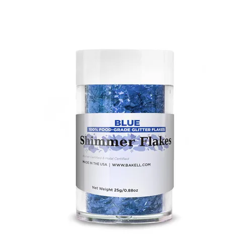 Vista 18 de BAKELL Copos de purpurina comestible Flakes de brillo comestible negro vegano Certificado KOSHER Certificado Halal 100% comestible